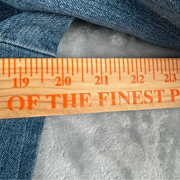 Vintage 90s Y2k Denim Jacket Womens Sz 12 Lace Fairy Whimsygoth Embroidered - Picture 9 of 13